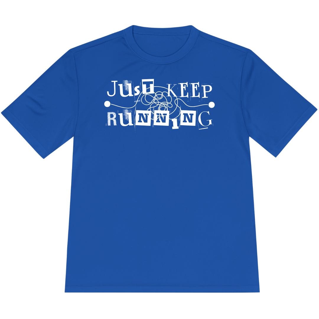 Printify T-Shirt True Royal / XS Just Keep Running T-Shirt / Pro
