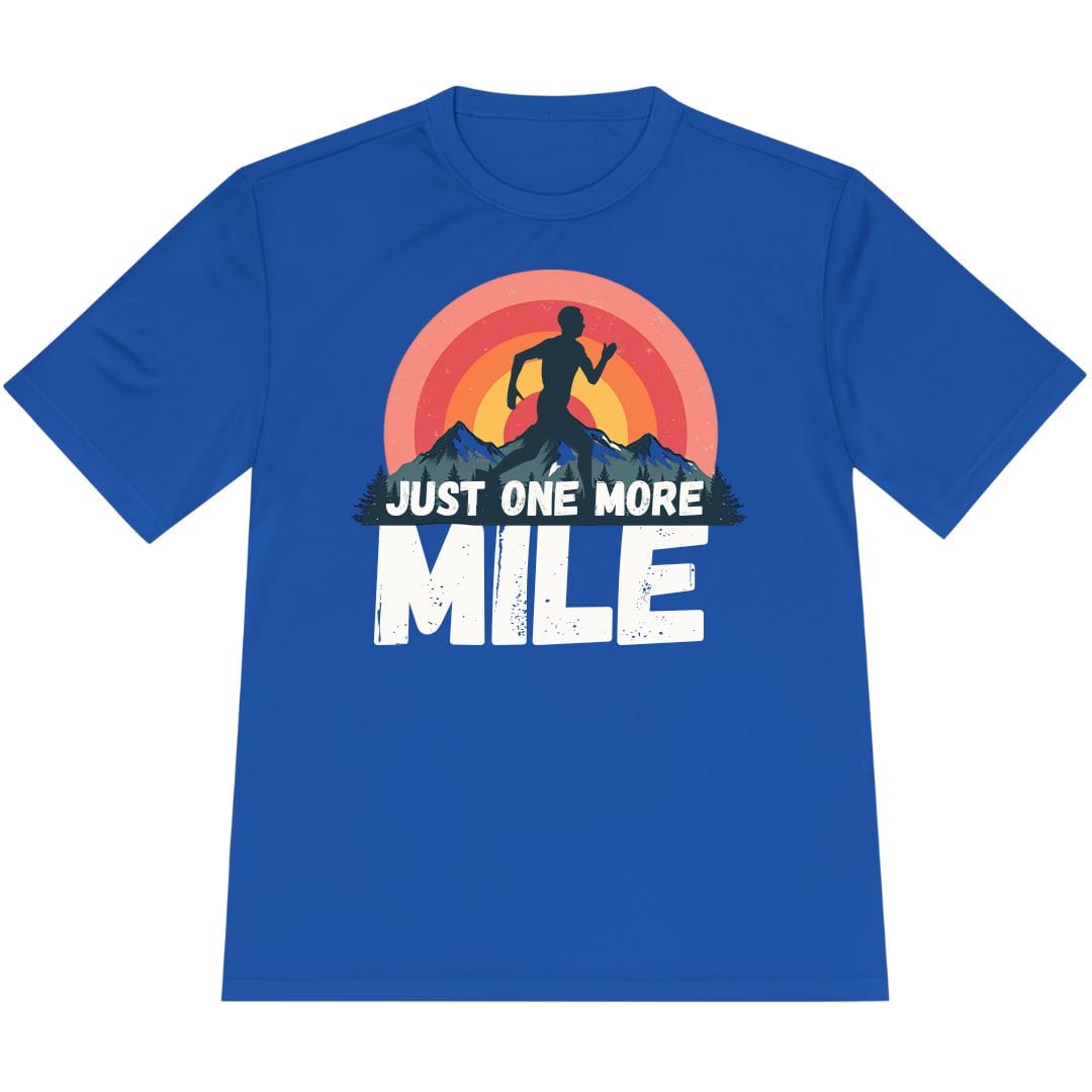 Printify T-Shirt True Royal / XS Just One More Mile T-Shirt / Pro