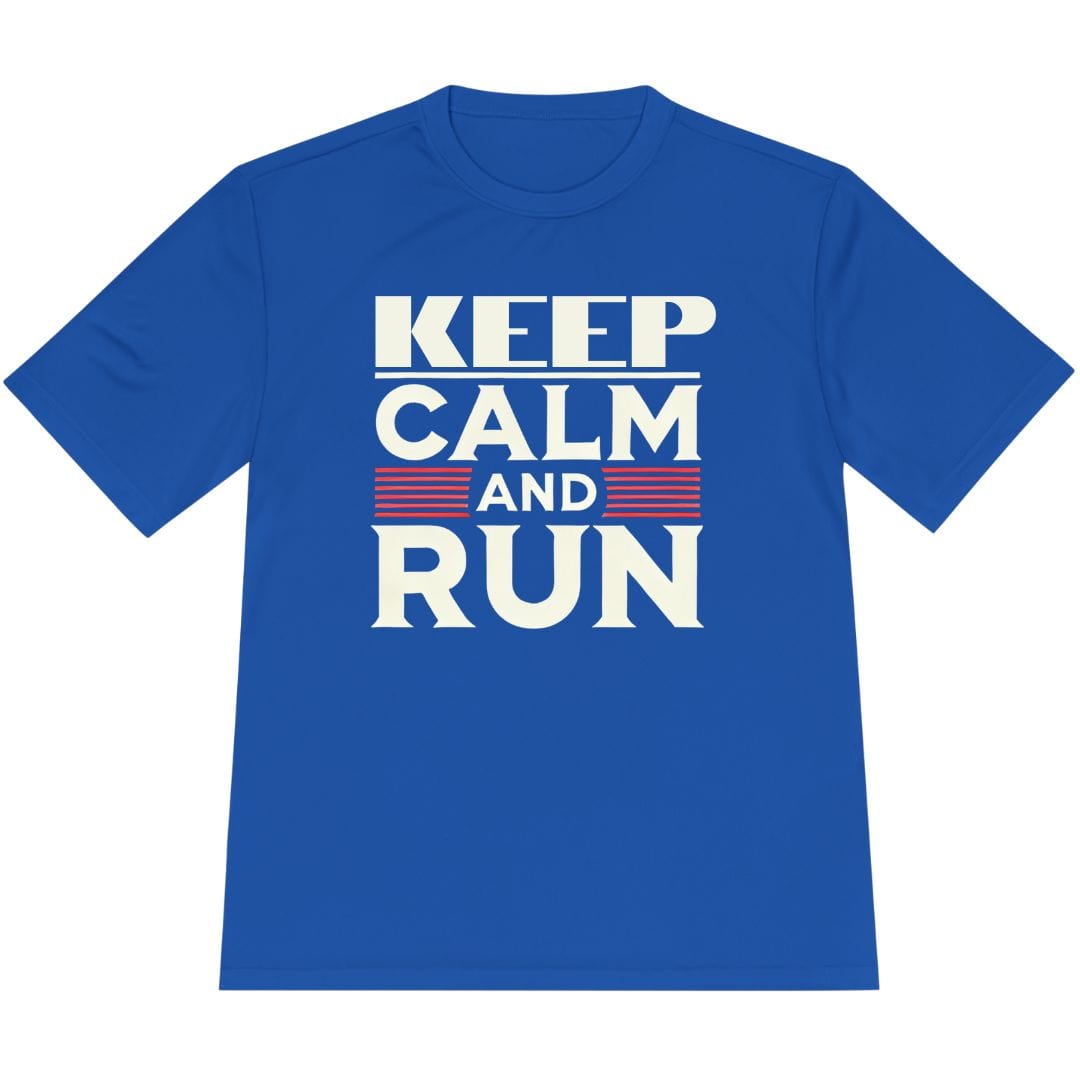 Printify T-Shirt True Royal / XS Keep Calm and Run T-Shirt / Pro