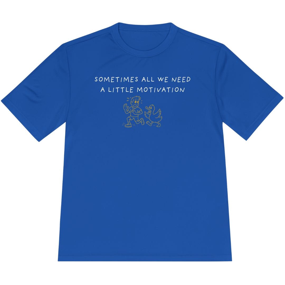 Printify T-Shirt True Royal / XS Motivated Like a Duck T-Shirt / Pro