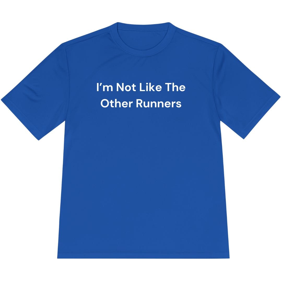 Printify T-Shirt True Royal / XS Not Like The Other Runners T-Shirt / Pro