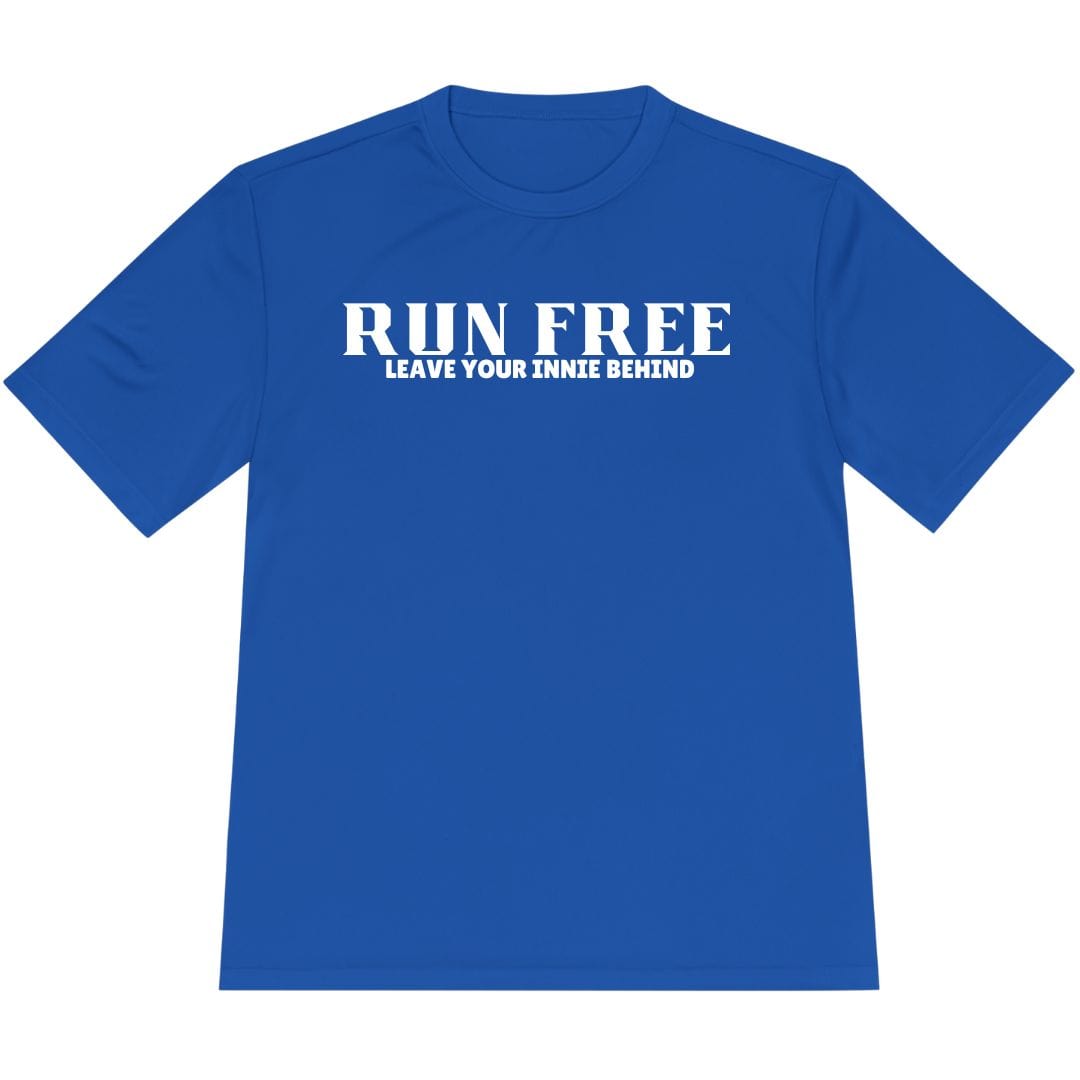 Printify T-Shirt True Royal / XS Run Free – Leave Your Innie Behind T-Shirt / Pro