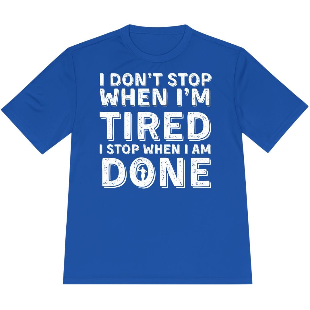 Printify T-Shirt True Royal / XS Run ‘Til It’s Done T-Shirt / Pro