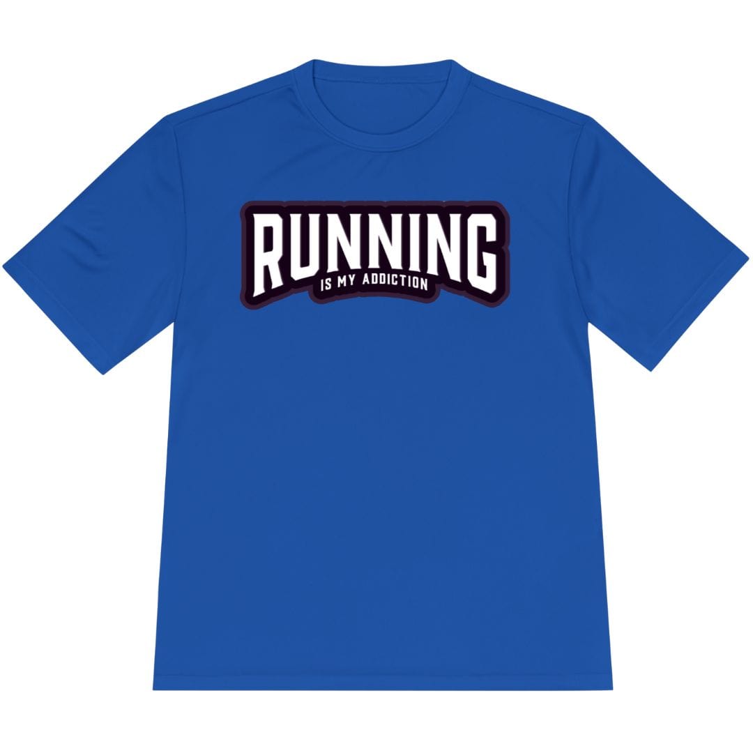 Printify T-Shirt True Royal / XS Running is my addiction -2- T-Shirt / Pro