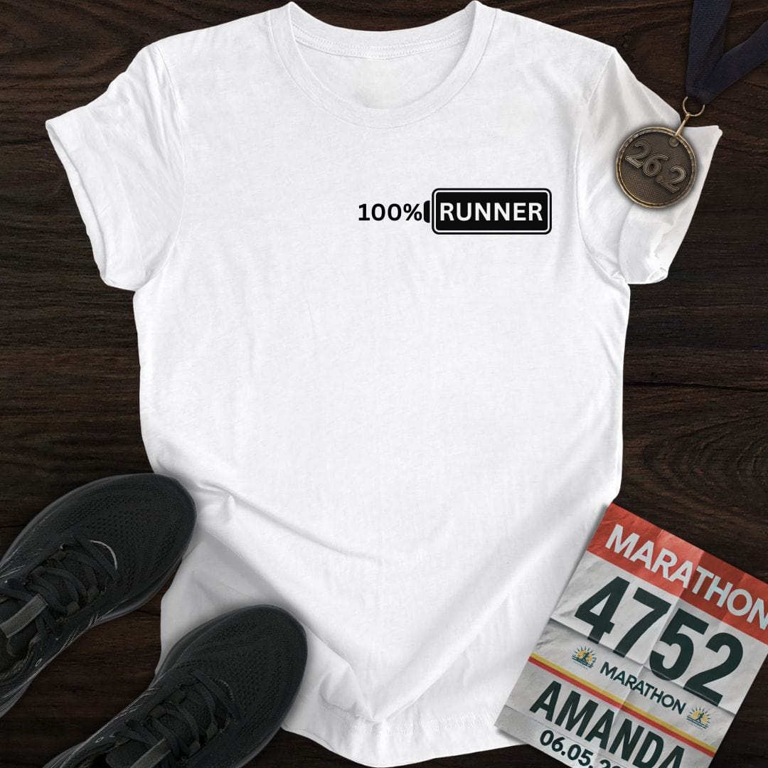 Printify T-Shirt White / S 100% Runner