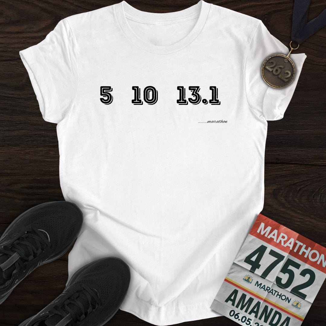 Printify T-Shirt White / S 5-10-13.1 ....Marathon T-shirt