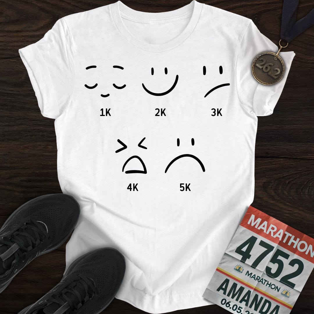 Printify T-Shirt White / S 5K Emotion Journey T-Shirt