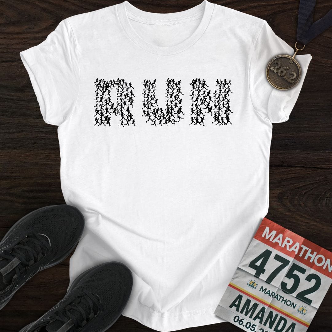 Printify T-Shirt White / S Billion Runners T-shirt