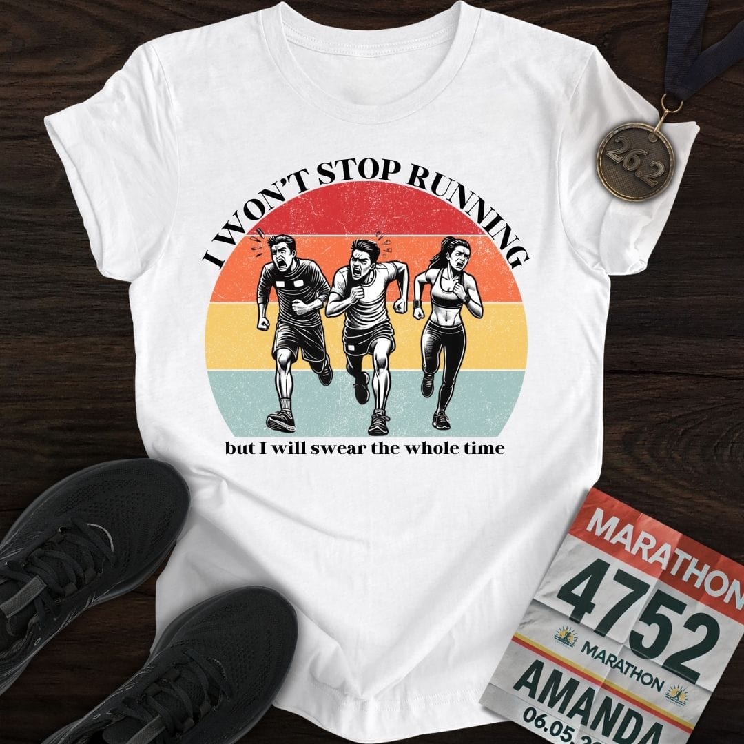 Printify T-Shirt White / S Complain Runners -2- T-shirt
