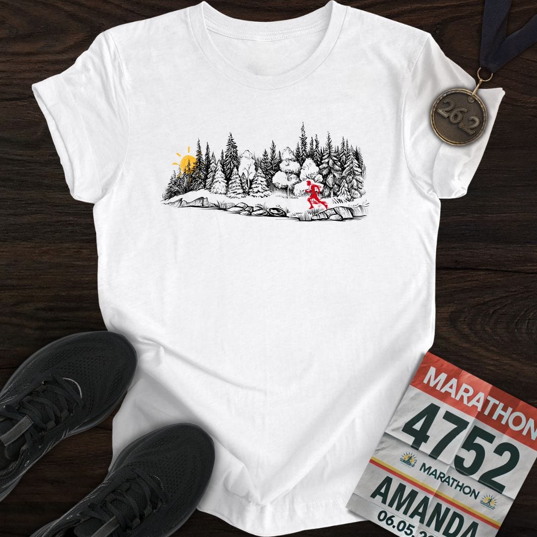 Printify T-Shirt White / S Early Morning Run T-shirt