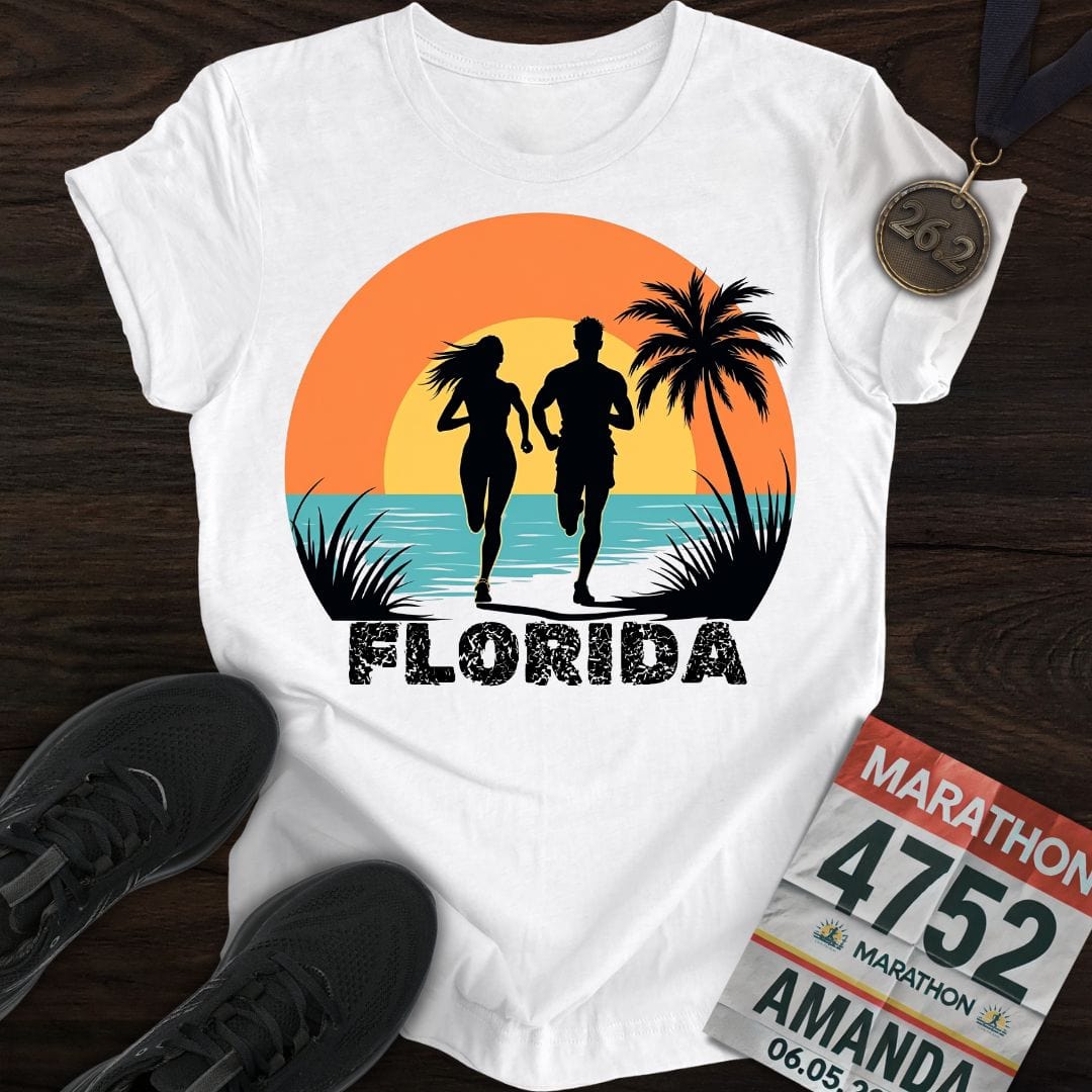 Printify T-Shirt White / S Florida Runner T-shirt