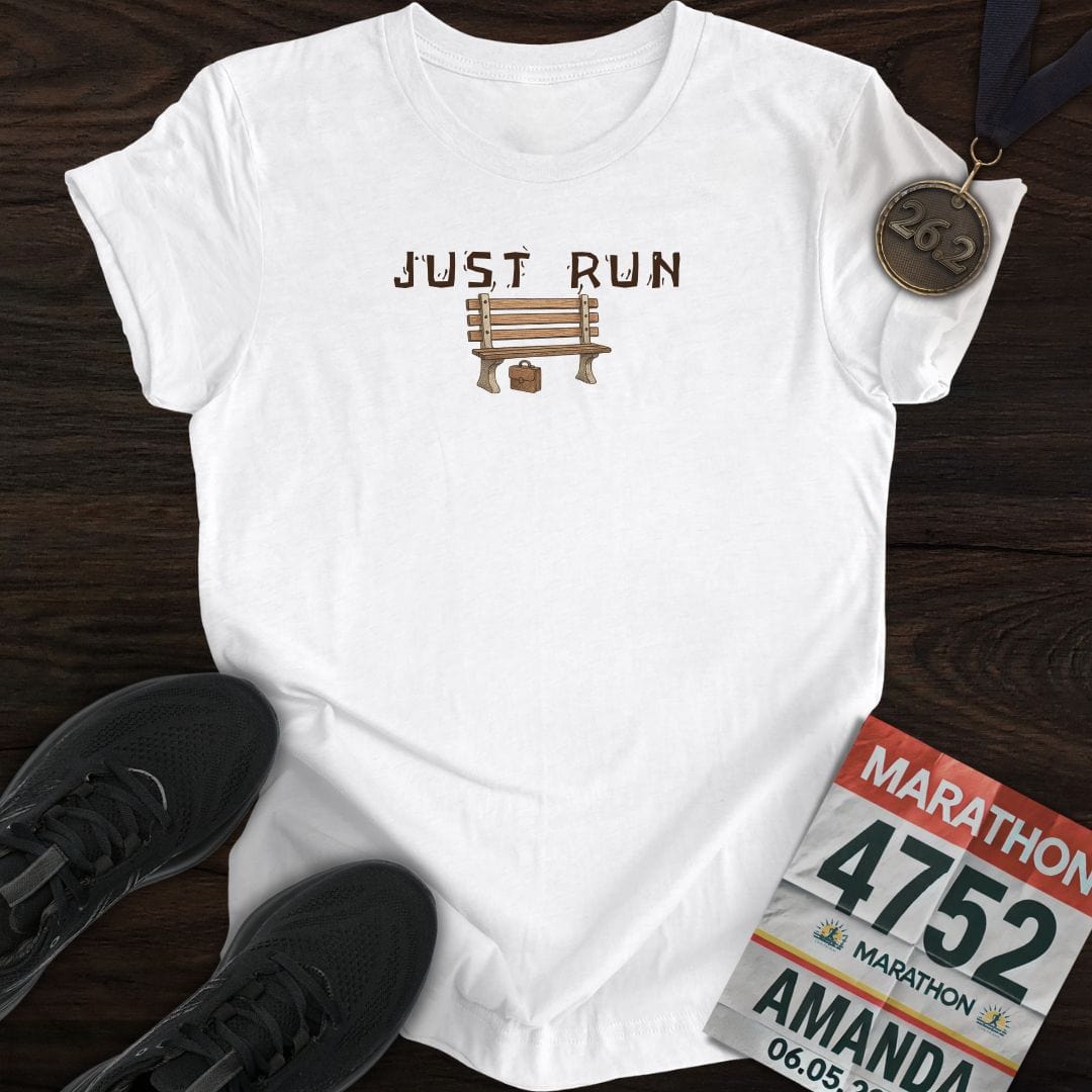 Printify T-Shirt White / S Just Run, Like Forrest T-shirt