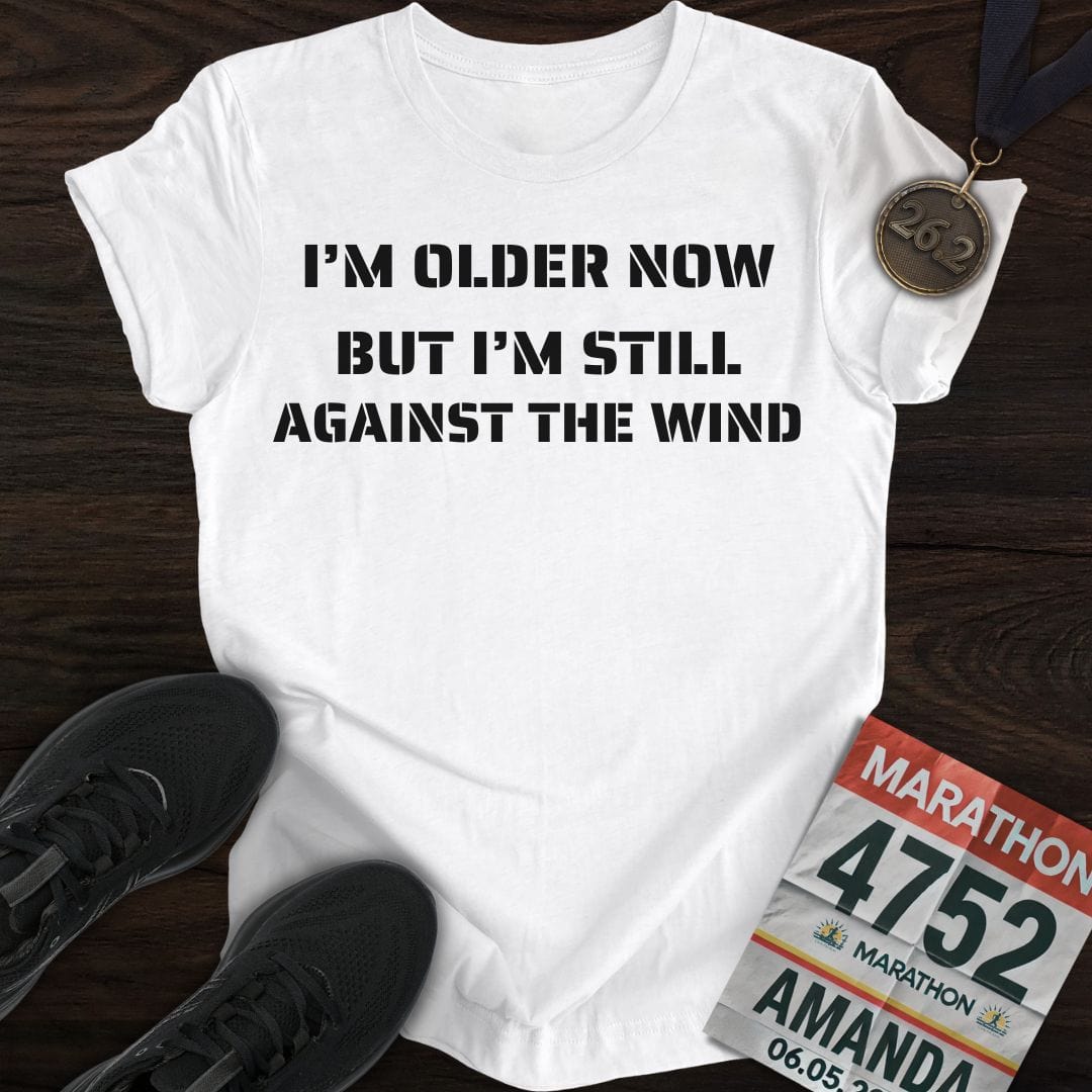 Printify T-Shirt White / S Older Runner T-Shirt