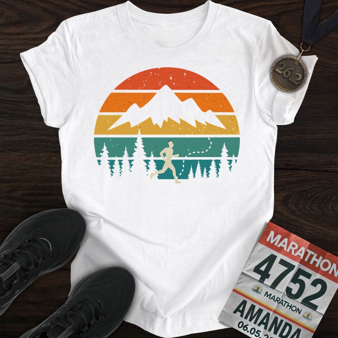 Printify T-Shirt White / S Run Wild -2- T-shirt