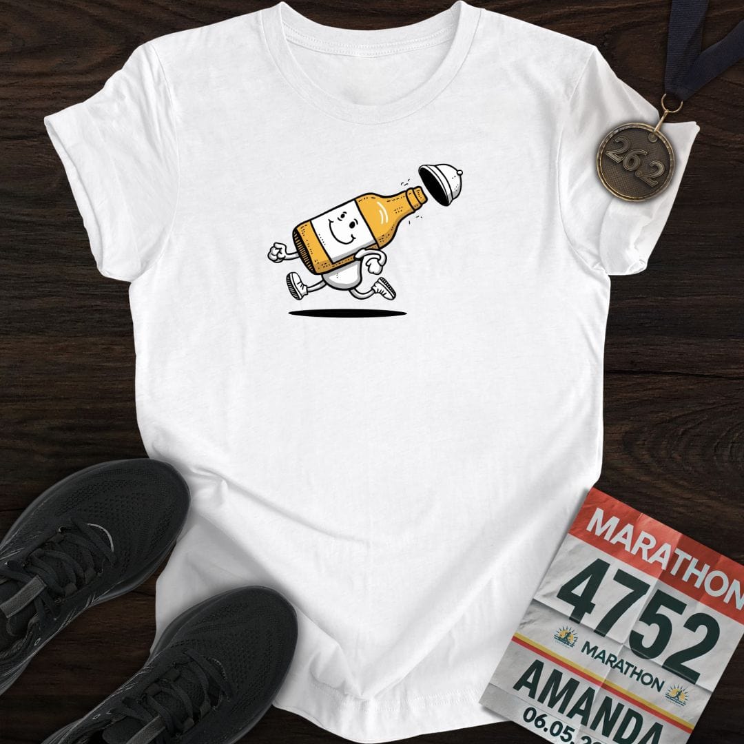 Printify T-Shirt White / S Runner Beer T-Shirt