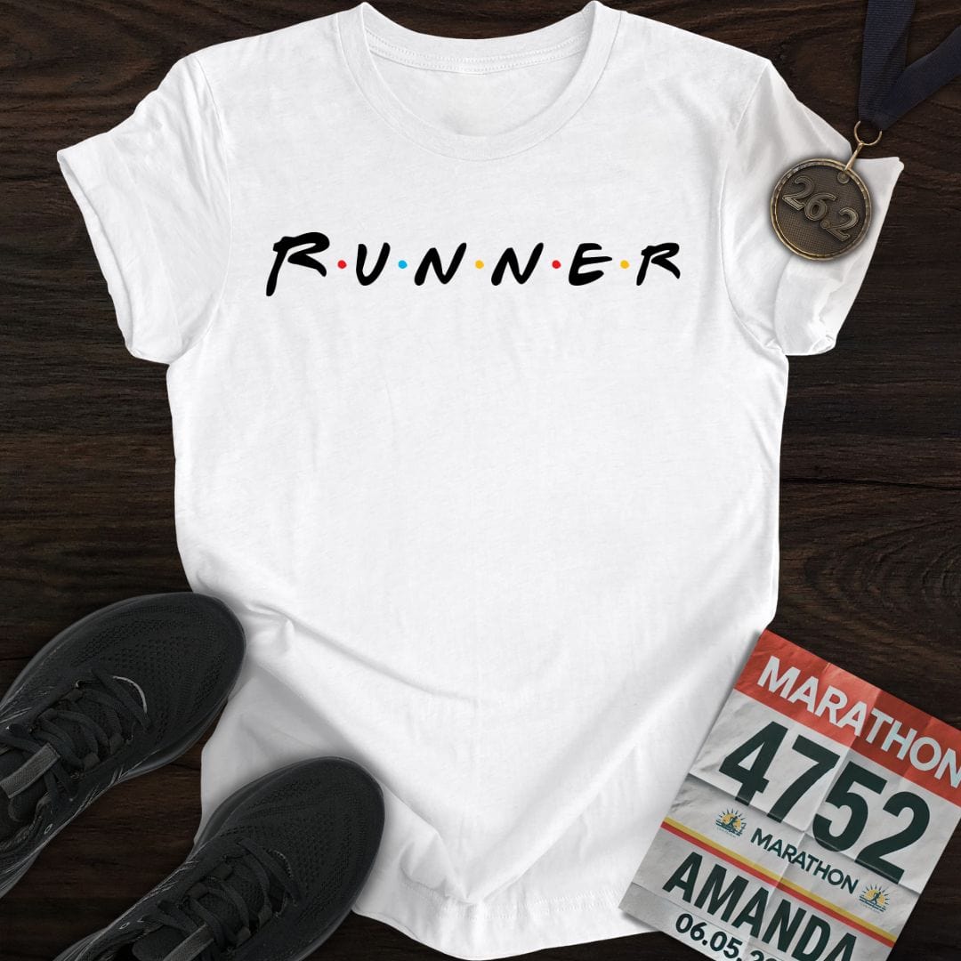 Printify T-Shirt White / S Runner Friends T-shirt