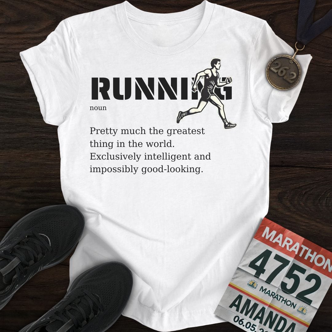 Printify T-Shirt White / S Running T-Shirt