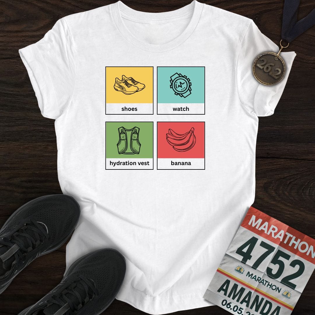 Printify T-Shirt White / S Running Tools T-Shirt