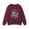 Printify Sweatshirt Maroon / S Wonderful Time To Run A Marathon Sweatshirt