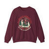 Printify Sweatshirt Maroon / S Wonderful Time To Run A Marathon Sweatshirt (Woman)
