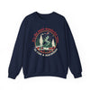 Printify Sweatshirt Navy / S Wonderful Time To Run A Marathon Sweatshirt