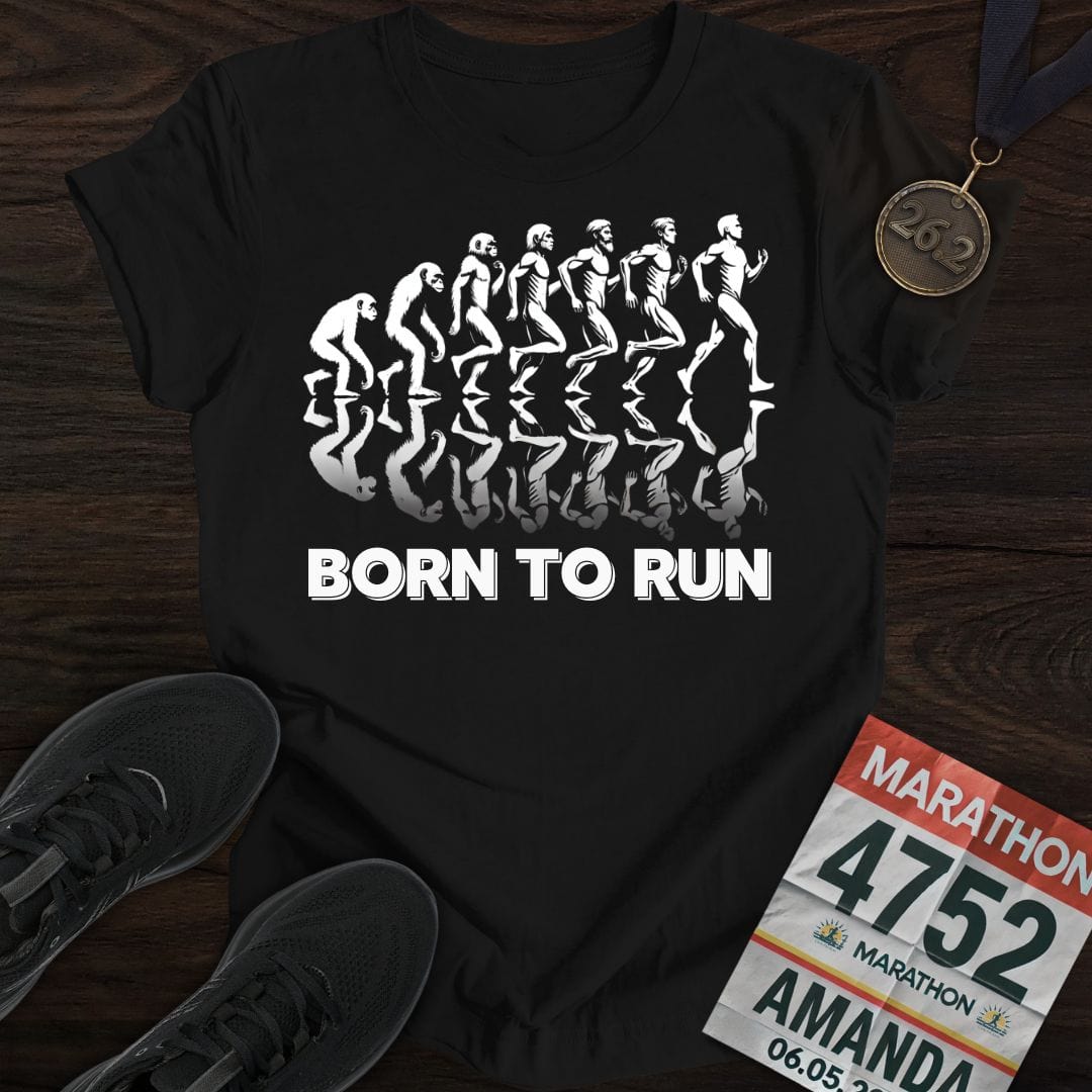 Printify T-Shirt Black / S Born To Run T-shirt