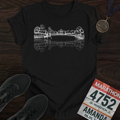 Printify T-Shirt Black / S Forest Running T-shirt