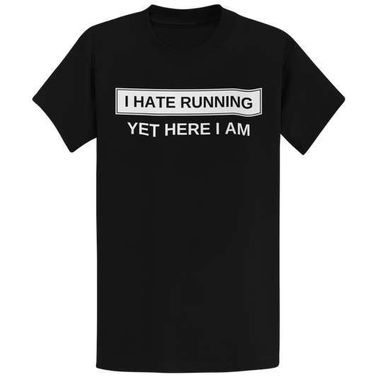 Printify T-Shirt Black / S I Hate Running T-Shirt