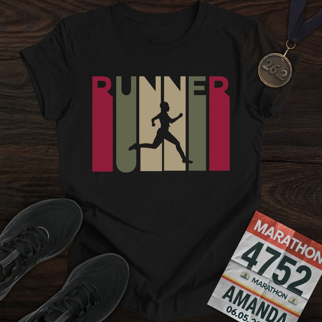Printify T-Shirt Black / S I'm Runner