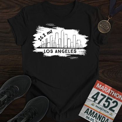 Printify T-Shirt Black / S Los Angeles 26.2 T-shirt