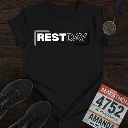 Printify T-Shirt Black / S Rest Day T-shirt
