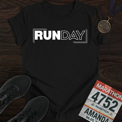 Printify T-Shirt Black / S Run Day T-shirt