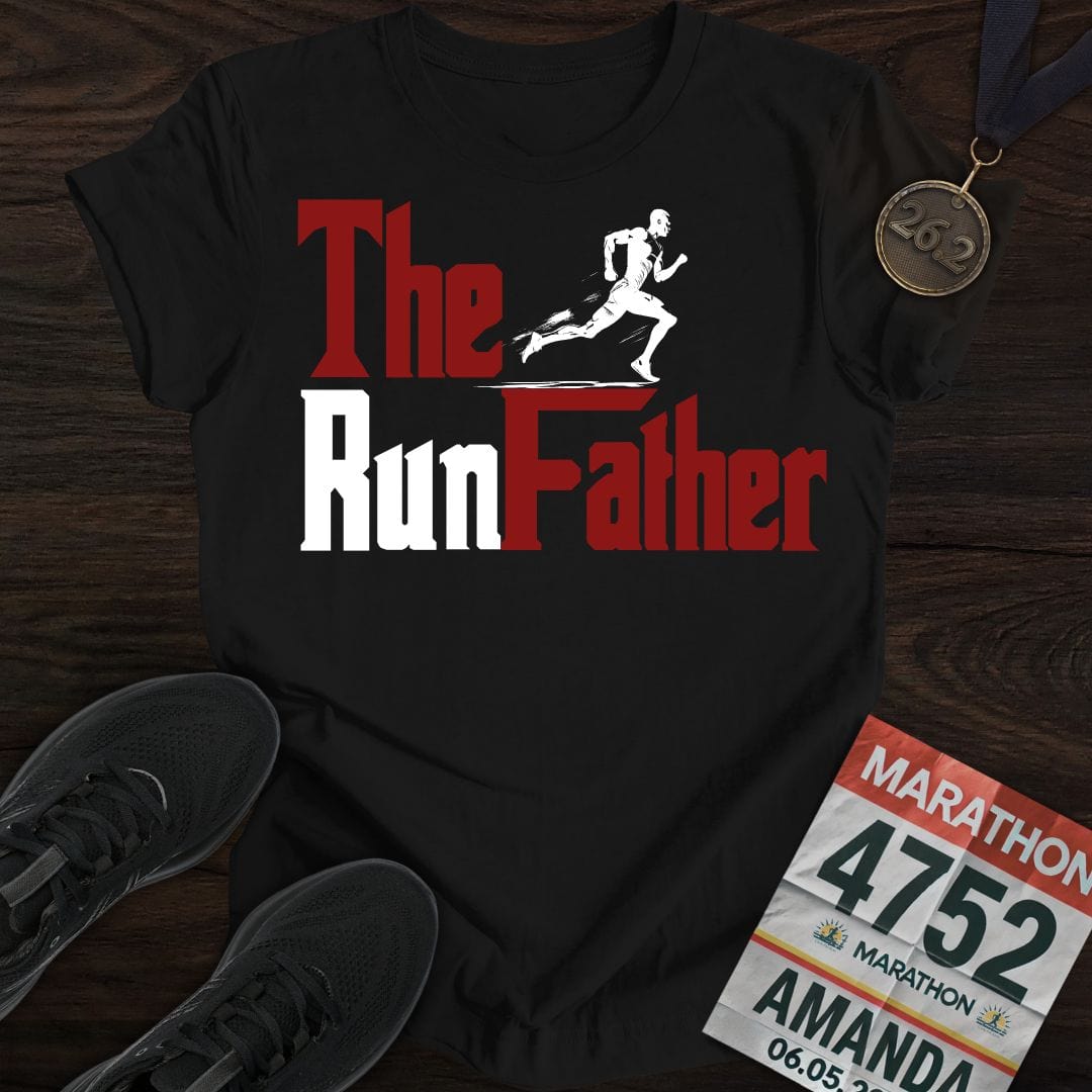 Printify T-Shirt Black / S Run Father Run!