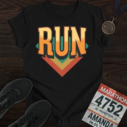 Printify T-Shirt Black / S Run Strong T-shirt
