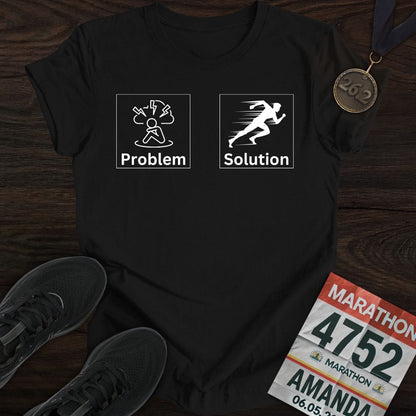 Printify T-Shirt Black / S Run to Resolve T-shirt