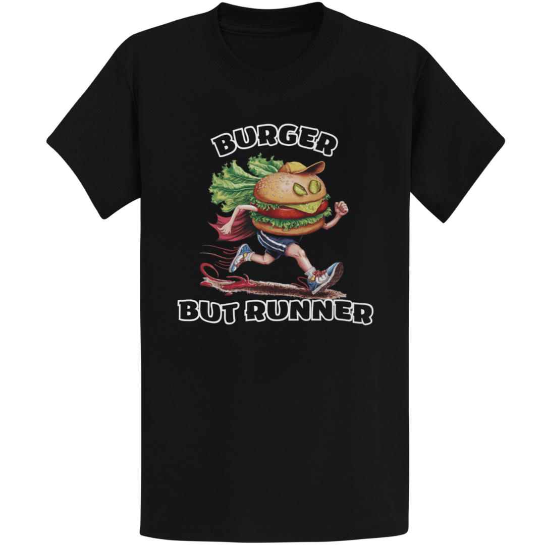 Printify T-Shirt Black / S Runner Burger T-Shirt