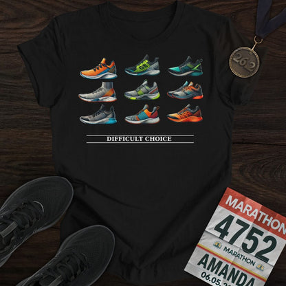 Printify T-Shirt Black / S Runner Shoes T-Shirt