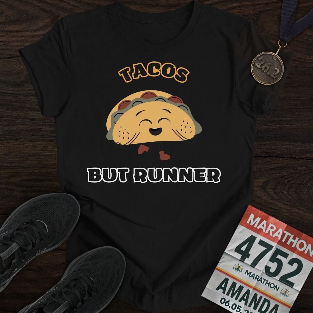 Printify T-Shirt Black / S Runner Tacos T-Shirt
