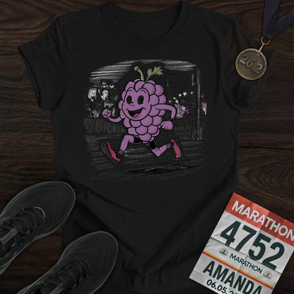 Printify T-Shirt Black / S Running Grapes T-Shirt