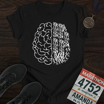 Printify T-Shirt Black / S Running Is On My Mind T-shirt