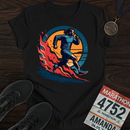 Printify T-Shirt Black / S Running Man T-shirt