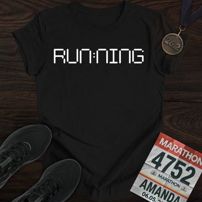 Printify T-Shirt Black / S Running O'Clock T-shirt