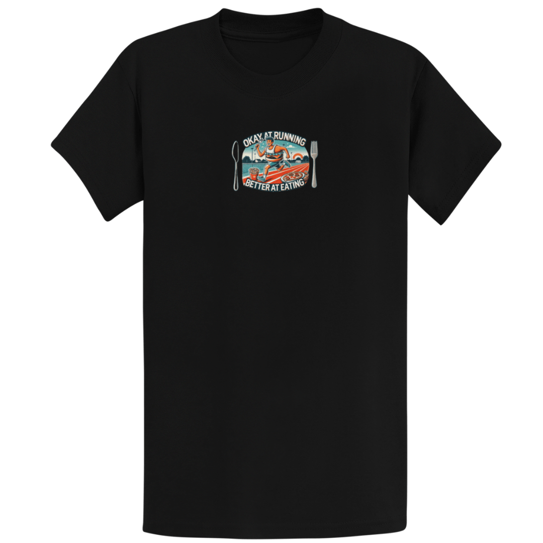 Printify T-Shirt Black / S Running or Eating T-Shirt