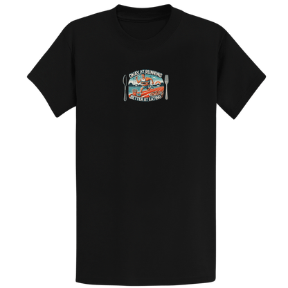 Printify T-Shirt Black / S Running or Eating T-Shirt