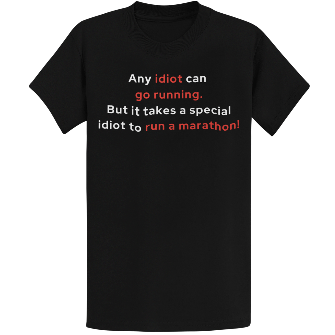 Printify T-Shirt Black / S Special Idiot Runner T-Shirt