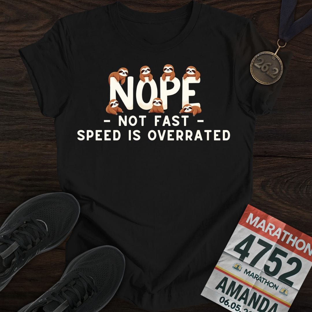Printify T-Shirt Black / S Speed Is Overrated T-shirt
