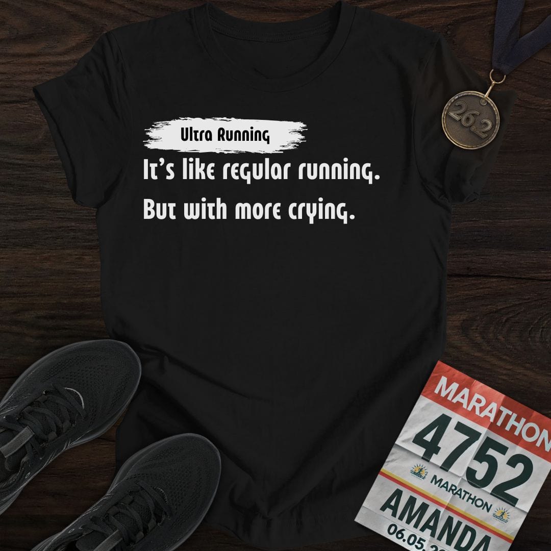 Printify T-Shirt Black / S Ultra Running T-Shirt