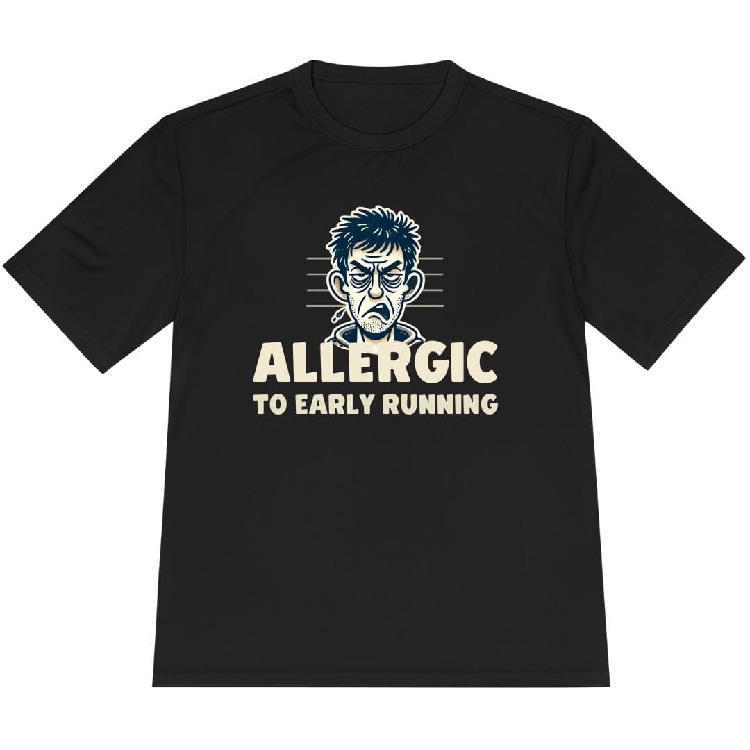 Printify T-Shirt Black / XS Allergic to Running T-Shirt / Pro