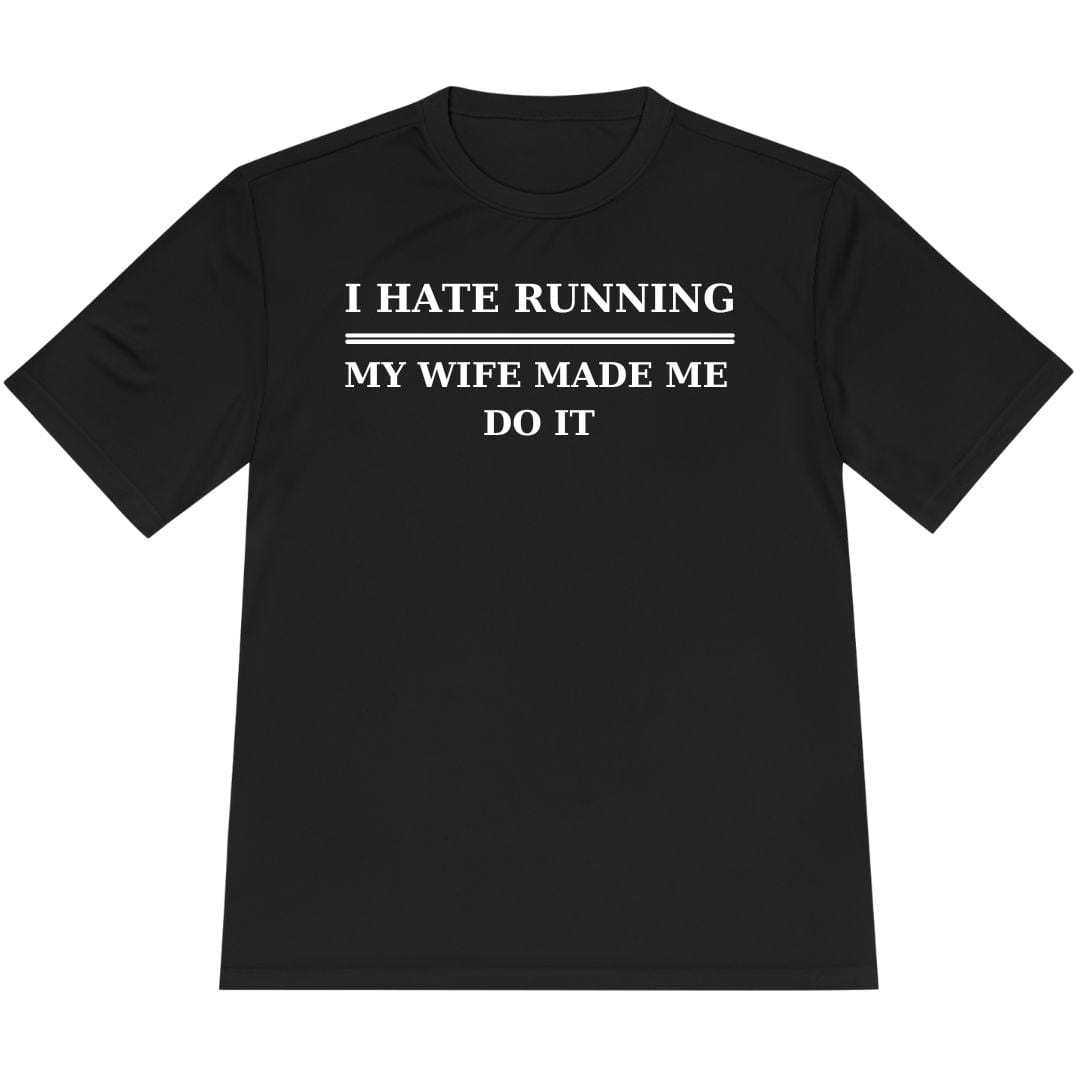 Printify T-Shirt Black / XS Hate Running T-Shirt / Pro