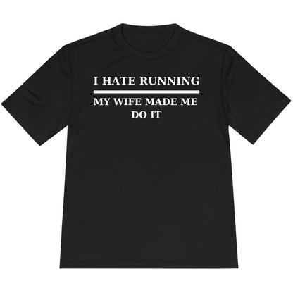 Printify T-Shirt Black / XS Hate Running T-Shirt / Pro